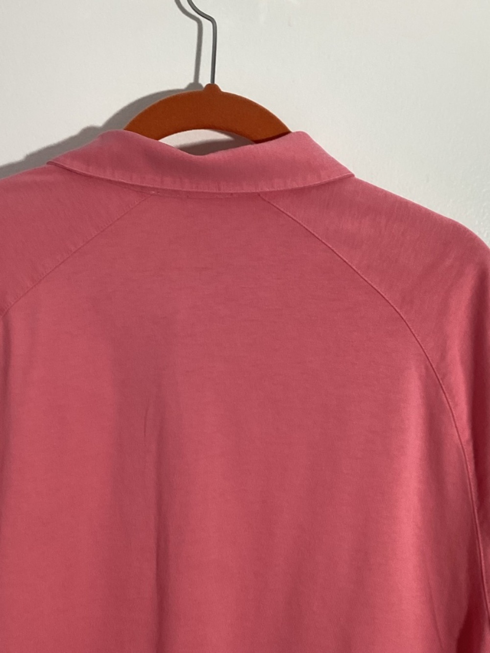 BROOKS BROTHERS 346 LARGE ORIGINAL FIT SALMON PINK POLO SHIRT SHORT SLEEVE - Picture 5 of 8